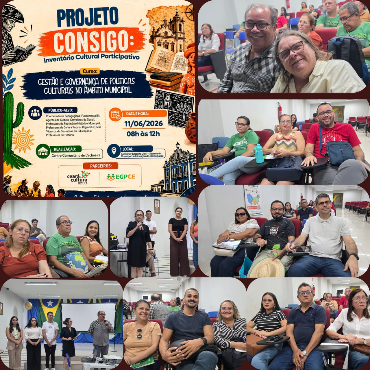 Projeto CONSIGO. Governança Intersetorial: Ética, Postura Profissional e Atuação em Rede conectam Cultura e Educação em Maranguape.
